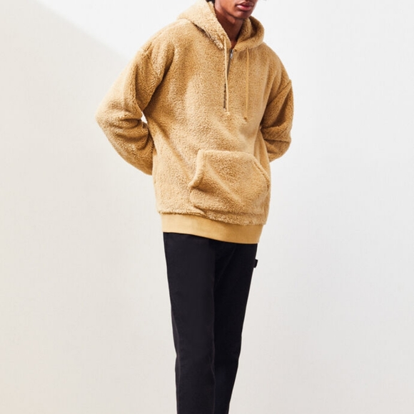 🆕️ PacSun Sherpa Oversized Half Zip Hoodie - Picture 2 of 5